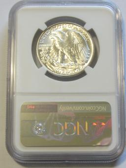 1944 WALKING LIBERTY NGC MS 62