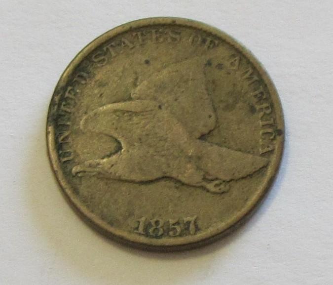 1857 FLYING EAGLE LARGE CENT