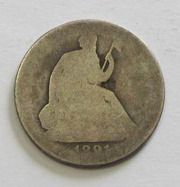 1891 SEATED HALF