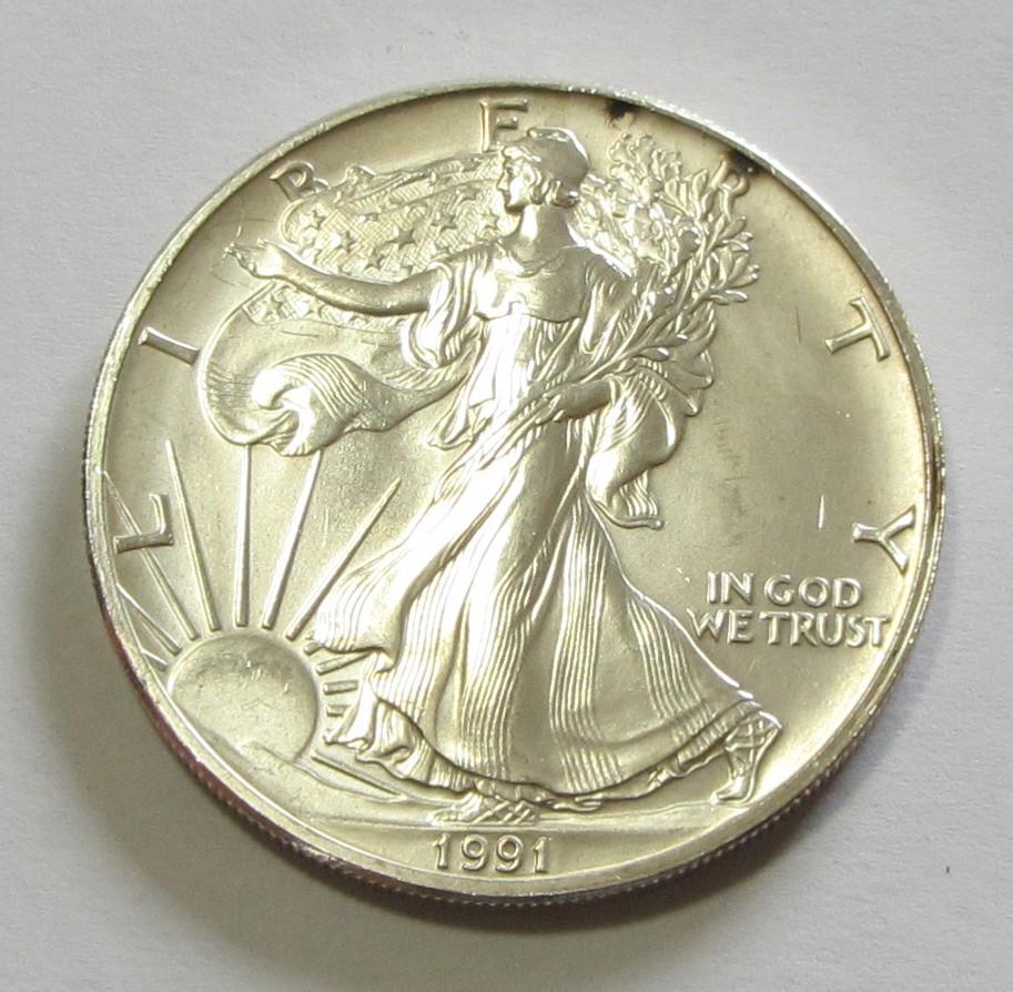 1991 SILVER EAGLE $1