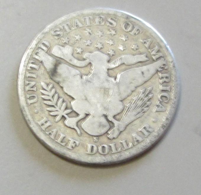 1907-S BARBER HALF