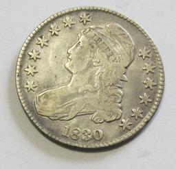 1830 CAPPED BUST HALF