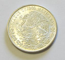 1978 SILVER UNIDOS MEXICO PESO GEM