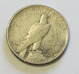 KEY $1 1921 PEACE SILVER DOLLAR