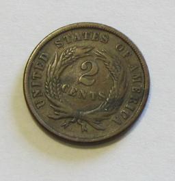 1864 2 CENT PIECE