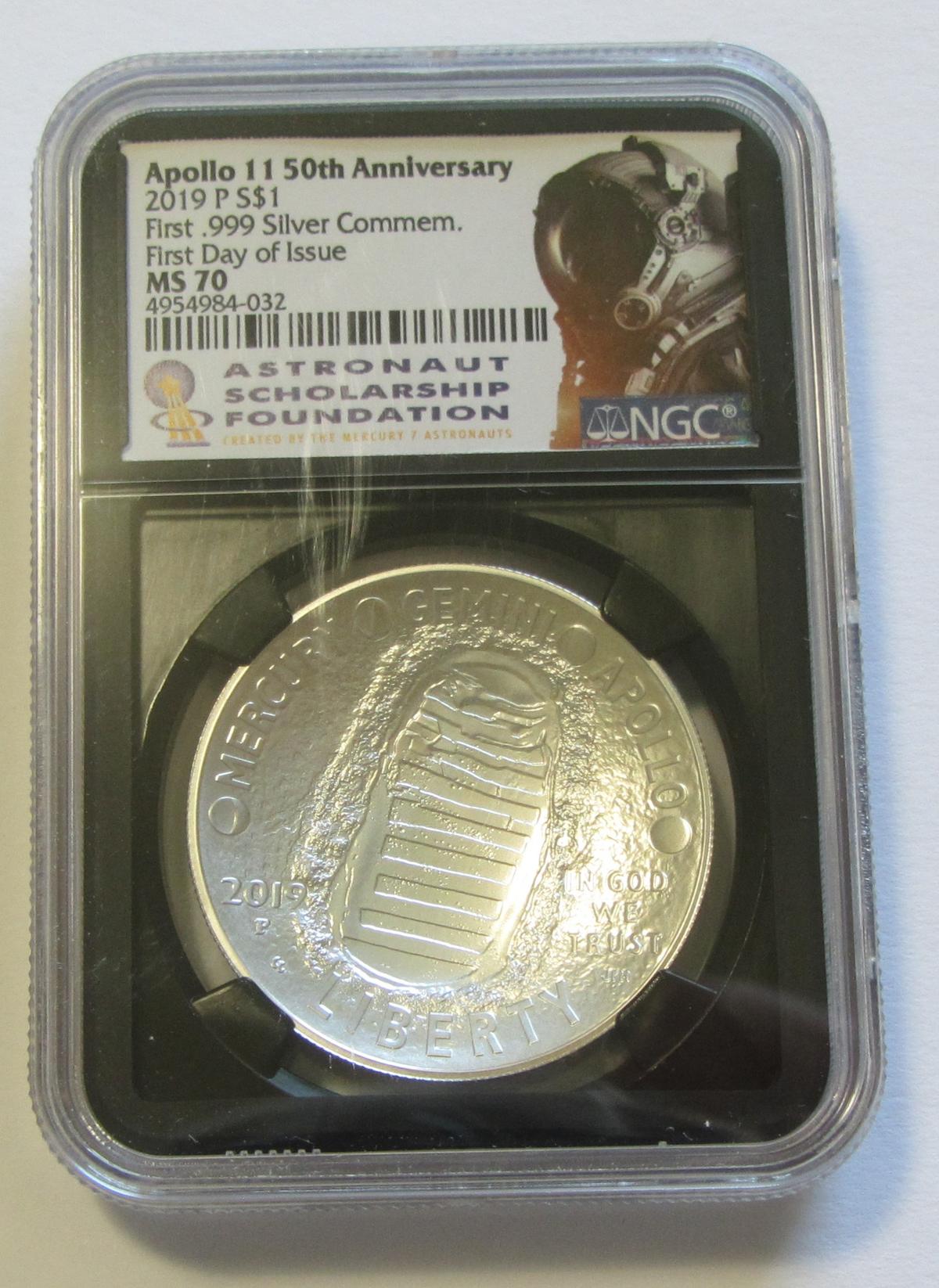 SILVER APOLLO 11 2019 NGC 70