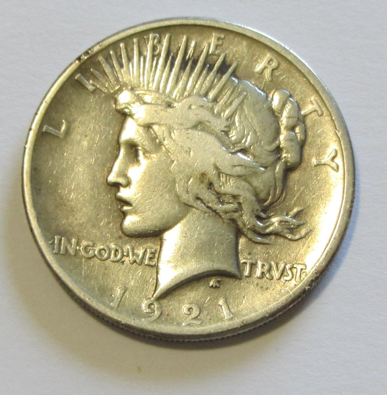 KEY DATE $1 1921 PEACE DOLLAR