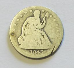 1843-O SEATED HALF