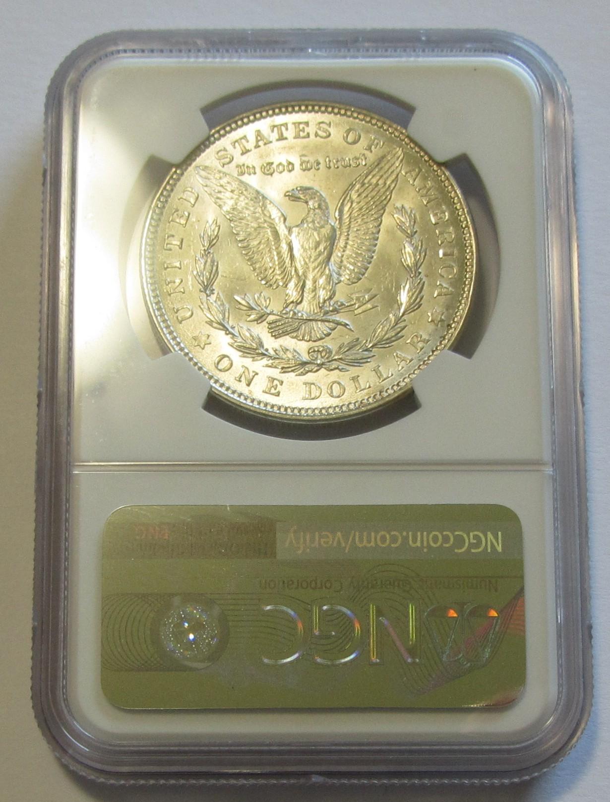 $1 1921 MORGAN NGC MS 63