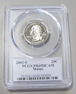 2003-S QUARTER PCGS 69