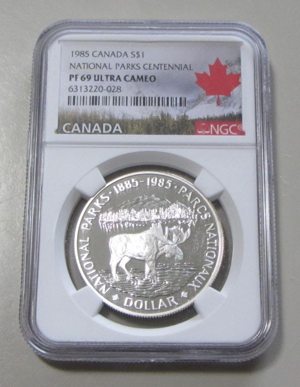 $1 SILVER CANADA NGC 69