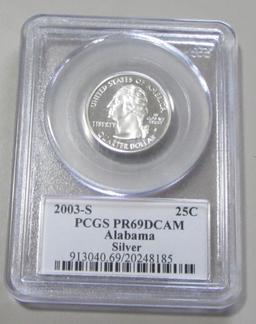 2003-S SILVER QUARTER PCGS 69