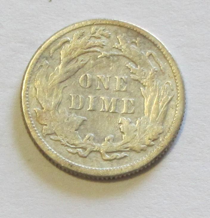 1887 SEATED DIME