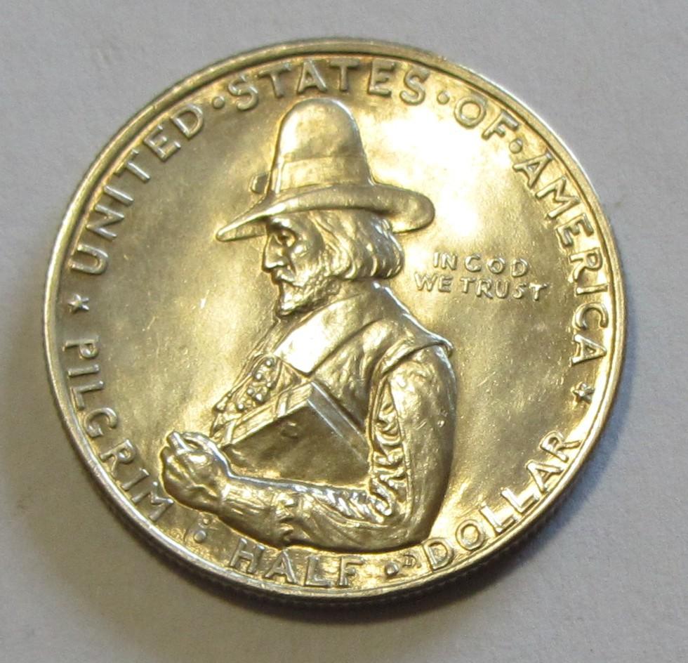 BRILLIANT UNCIRCULATED PILGRIM 1920 FULL OF LUSTER