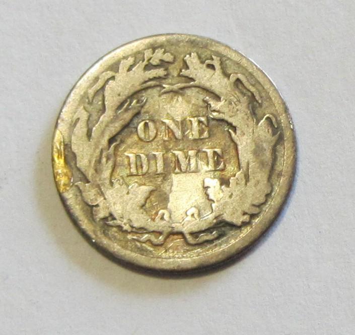 1891 SEATED DIME