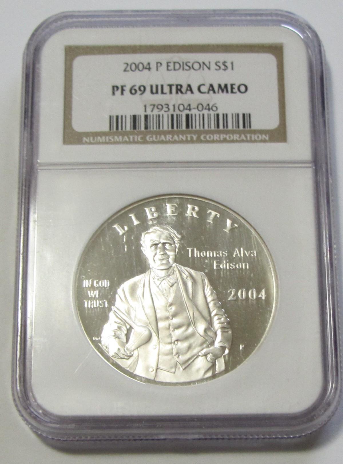 $1 EDISON 2004 NGC PROOF 69