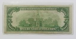 $100 FEDERAL RESERVE NOTE 1934 ST. LOUIS DISTRICT