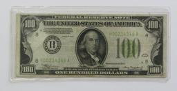 $100 FEDERAL RESERVE NOTE 1934 ST. LOUIS DISTRICT