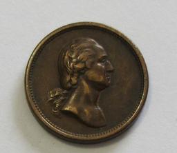 WASHINGTON LINCOLN CIVIL WAR EAR MEDAL