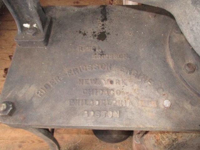 Rider Ericsson Engine Co. Coal Fired Cast Iron Hot Air Engine