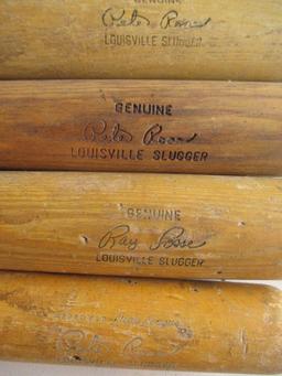 Vintage Baseball Bats: Mickey Mantle, Jackie Robinson, Pete Rose , etc. As Found