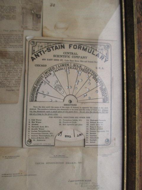 Framed 1800's and Early 1900's Northborough Tax Receipts & other Ephemera