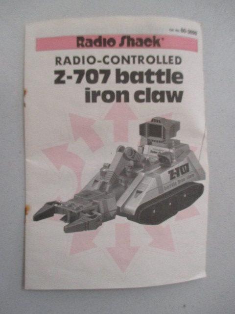 2 Radio Shack Z-707 Battle Iron Claws with Boxes