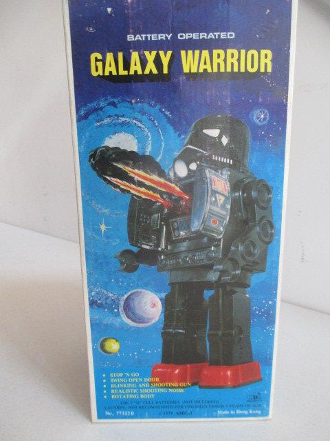 Galaxy Warrior in Box and Son Al 17" Robot