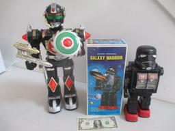 Galaxy Warrior in Box and Son Al 17" Robot