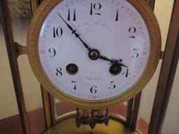 Brass Glass Cased Clock - Providence