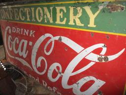 Large Coca Cola Confectionary Advertising Sign