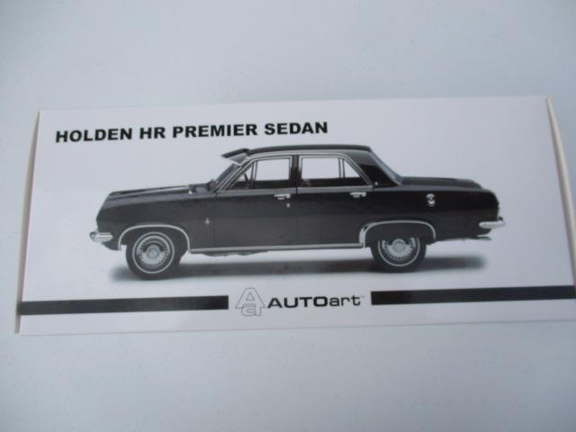 AUTOart Holden HR Premier Sedan 1:18 Scale Die Cast Car Mint in Box