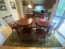 Dining Table with 4 Side and 2 Captains Chairs