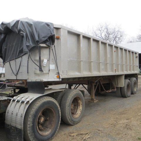 1969 HILL 26 Ft Aluminum TA Dump Trailer, VIN 2 HIL198069