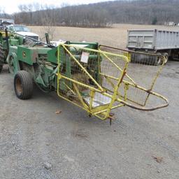 1984 JOHN DEERE 347 Square Baler, S/N E030BEX670176 W/ Bail Caddy & 8 Boxes of Wire Tie