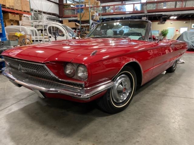 1966 FORD THUNDERBIRD CONVERTIBLE, ROADSTER TOP, ALL POWER, 390 V8, ALL TOP COMPONENTS RESTORED OR