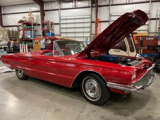 1966 FORD THUNDERBIRD CONVERTIBLE, ROADSTER TOP, ALL POWER, 390 V8, ALL TOP COMPONENTS RESTORED OR