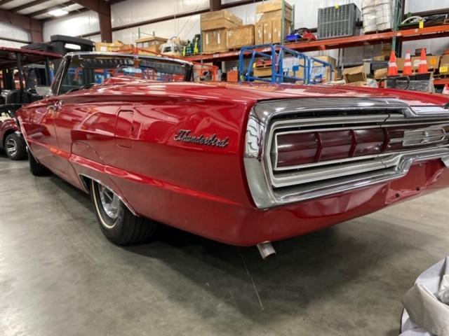 1966 FORD THUNDERBIRD CONVERTIBLE, ROADSTER TOP, ALL POWER, 390 V8, ALL TOP COMPONENTS RESTORED OR