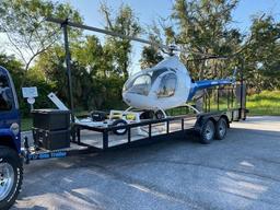 ROTORWAY 90 EXEC HELICOPTER, FAA CERTIFIED THROUGH 11/30/2021, 2019 TRAILER & TUGGER INCLUDED