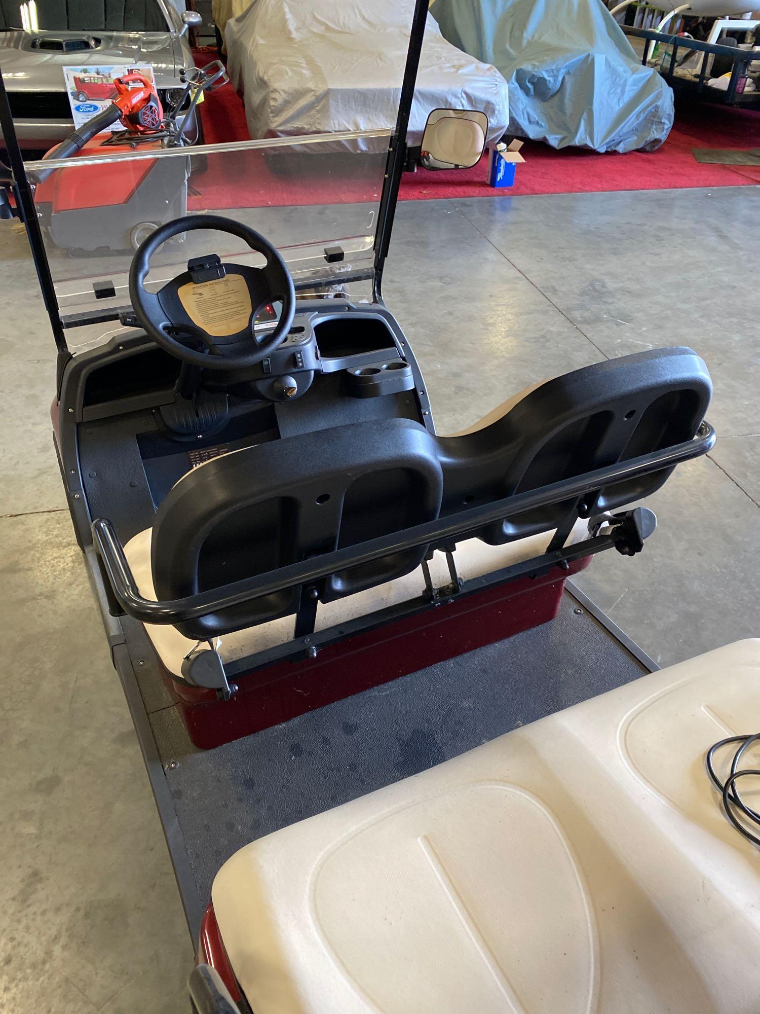 2018 4-PASSENGER ELECTRIC GOLF CART, BLINKERS, MIRRORS, HORN, HARD TOP,... RUNS & OPERATES