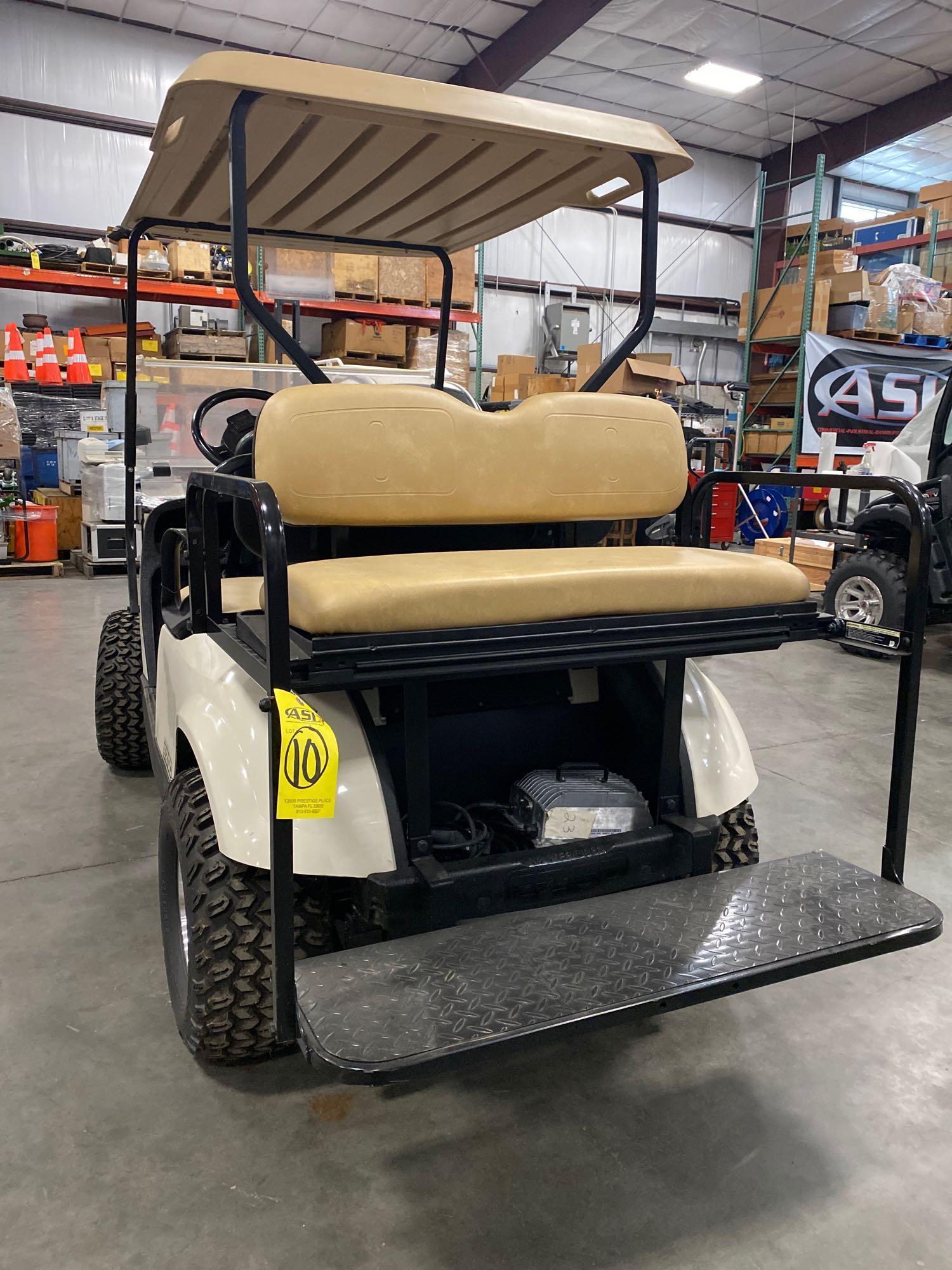 EZGO TXT48 GOLF CART, LIFTED, 4 SEATER, FOLD UP BED, GOOD BATTERIES, NOT RUNNING