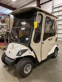 YAMAHA ELECTRIC GOLF CART, CURTIS ENCLOSED BODY, BREEZEEASY AIR, RUNS AND DRIVES