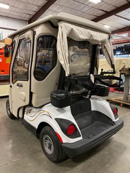 YAMAHA ELECTRIC GOLF CART, CURTIS ENCLOSED BODY, BREEZEEASY AIR, RUNS AND DRIVES