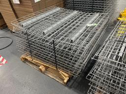 PALLET OF APPROX. 21 WIRE GRATES FOR PALLET RACKING, APPROX. DIMENSIONS 43" X 45"