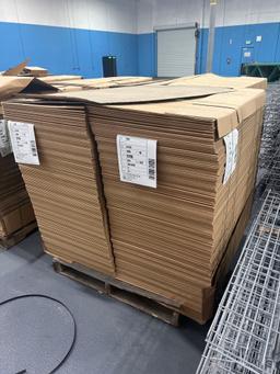 25" BOXESQTY) 6 PALLETS OF 25€� "Z FOLD" BOXES, APPROX. 268 BOXES PER PALLET