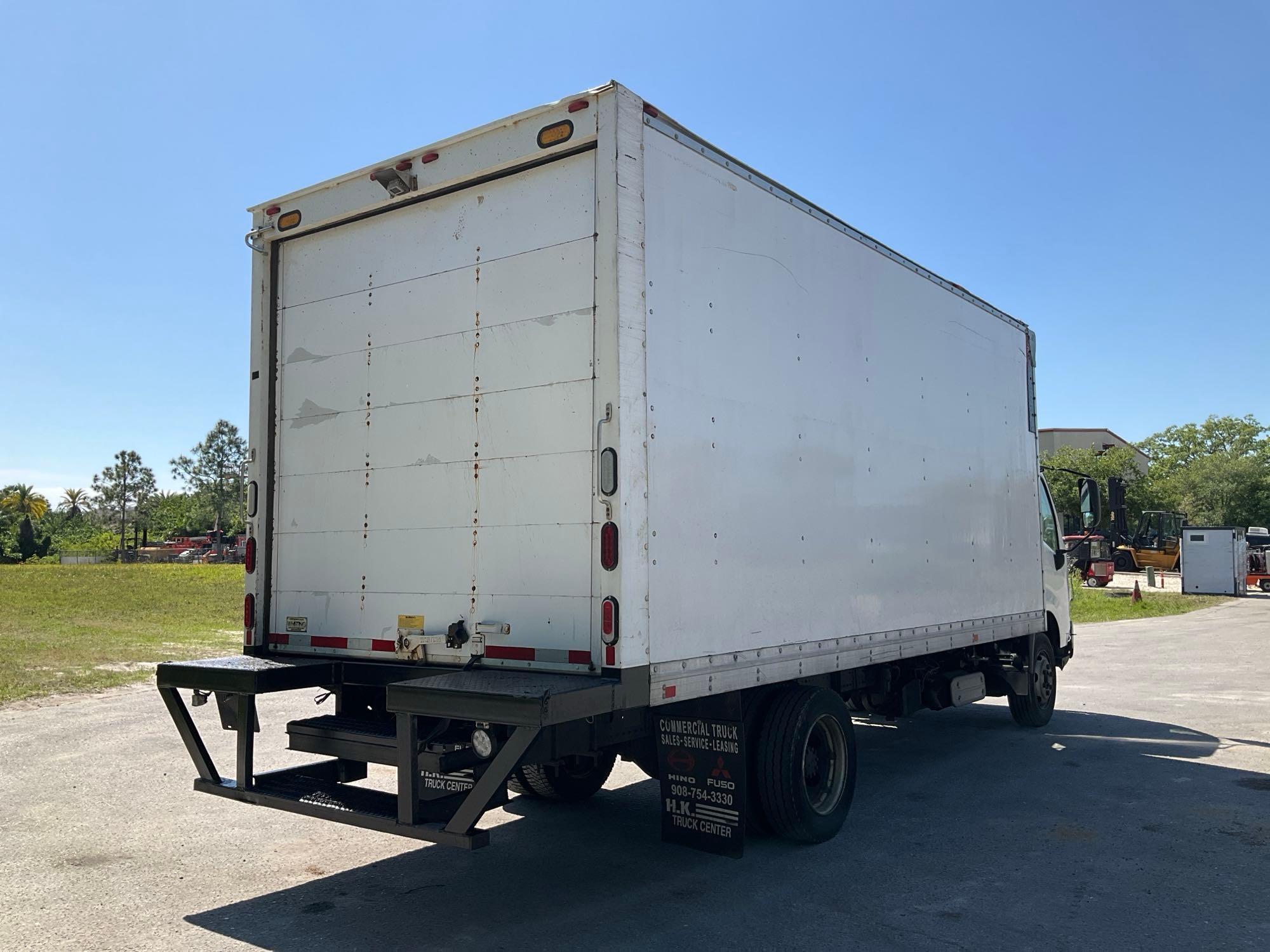 2017 HINO 740 BOX TRUCK, DIESEL , APPROX GVWR 17,950 LBS, BOX BODY APPROX 18FT, ETRACKS, BACK UP ...