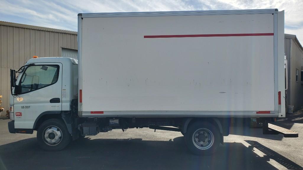 2015 MITSUBISHI FUSO FE180 BOX TRUCK APPROX 14' BOX, DIESEL ENGINE, AUTOMATIC TRANSMISSION