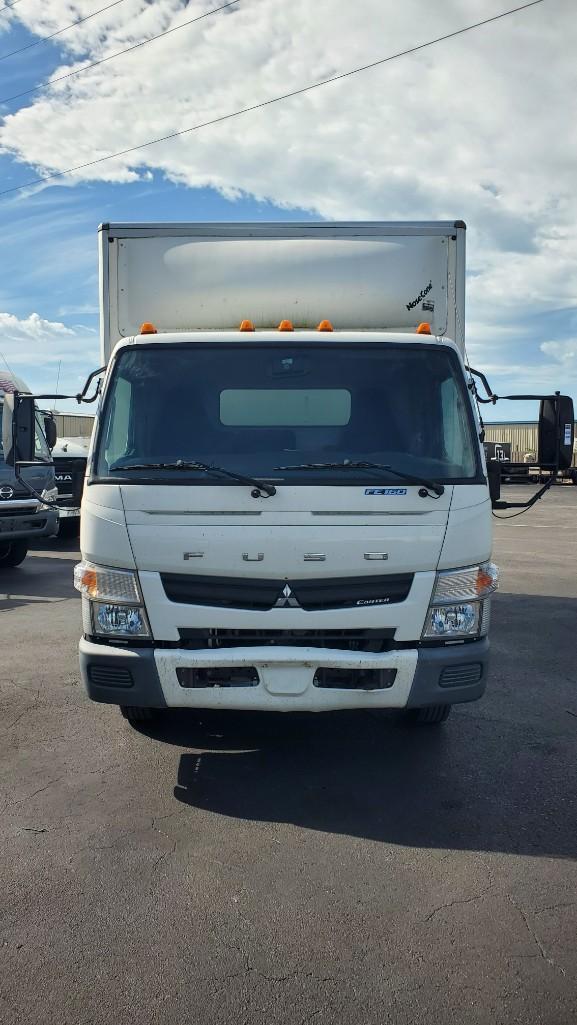 2015 MITSUBISHI FUSO FE180 BOX TRUCK APPROX 14' BOX, DIESEL ENGINE, AUTOMATIC TRANSMISSION