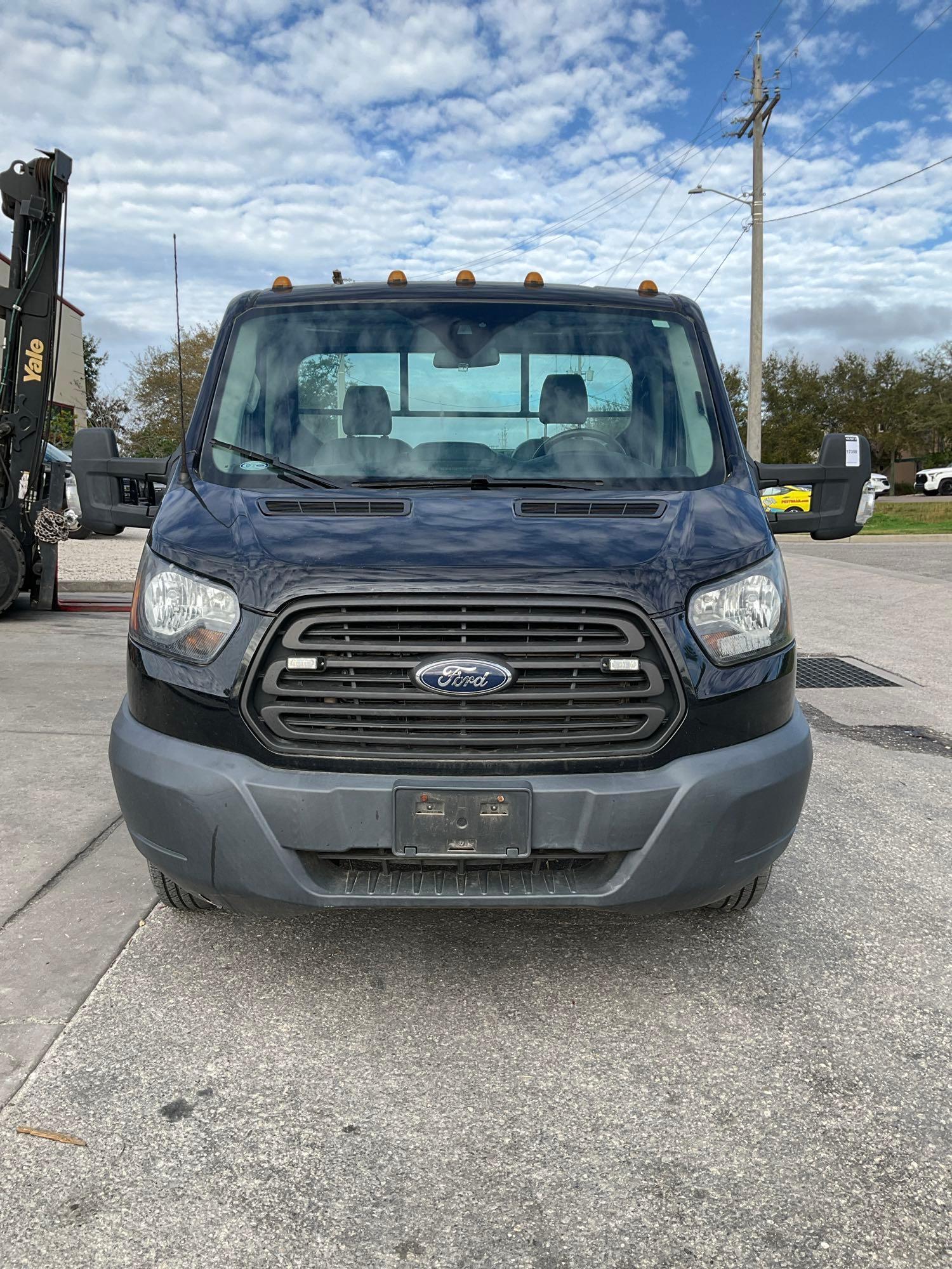 2017 FORD TRANSIT T-350 HD DRW UTILITY TRUCK , GAS POWERED AUTOMATIC, APPROX GVWR 9950LBS, STELLA...