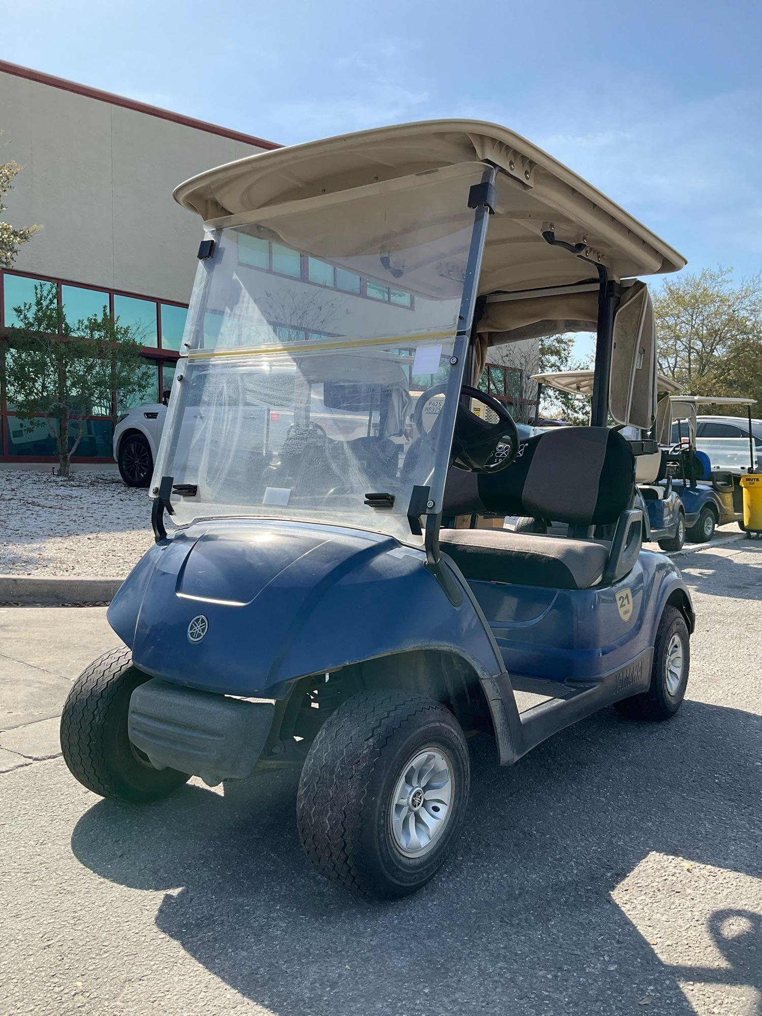 2015 YAMAHA GOLF CART MODEL YDREX5, ELECTRIC, 48VOLTS, BILL OF SALE ONLY , BATTERY CHARGER INCLUD...